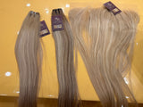 ASHY BLONDE HINTS OF CHESTNUT BROWN W 2 BUNDLES OF KRK SIGNATURE BLONDES