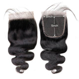 5x5 RAW VIRGIN BODY WAVE CLOSURE